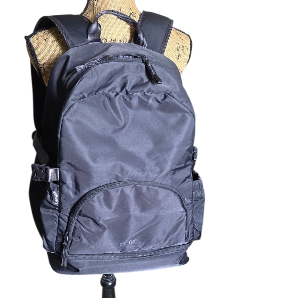 Bentgo Gray Everyday Travel Backpack with Separate Bottom Compartment - Picture 2 of 3